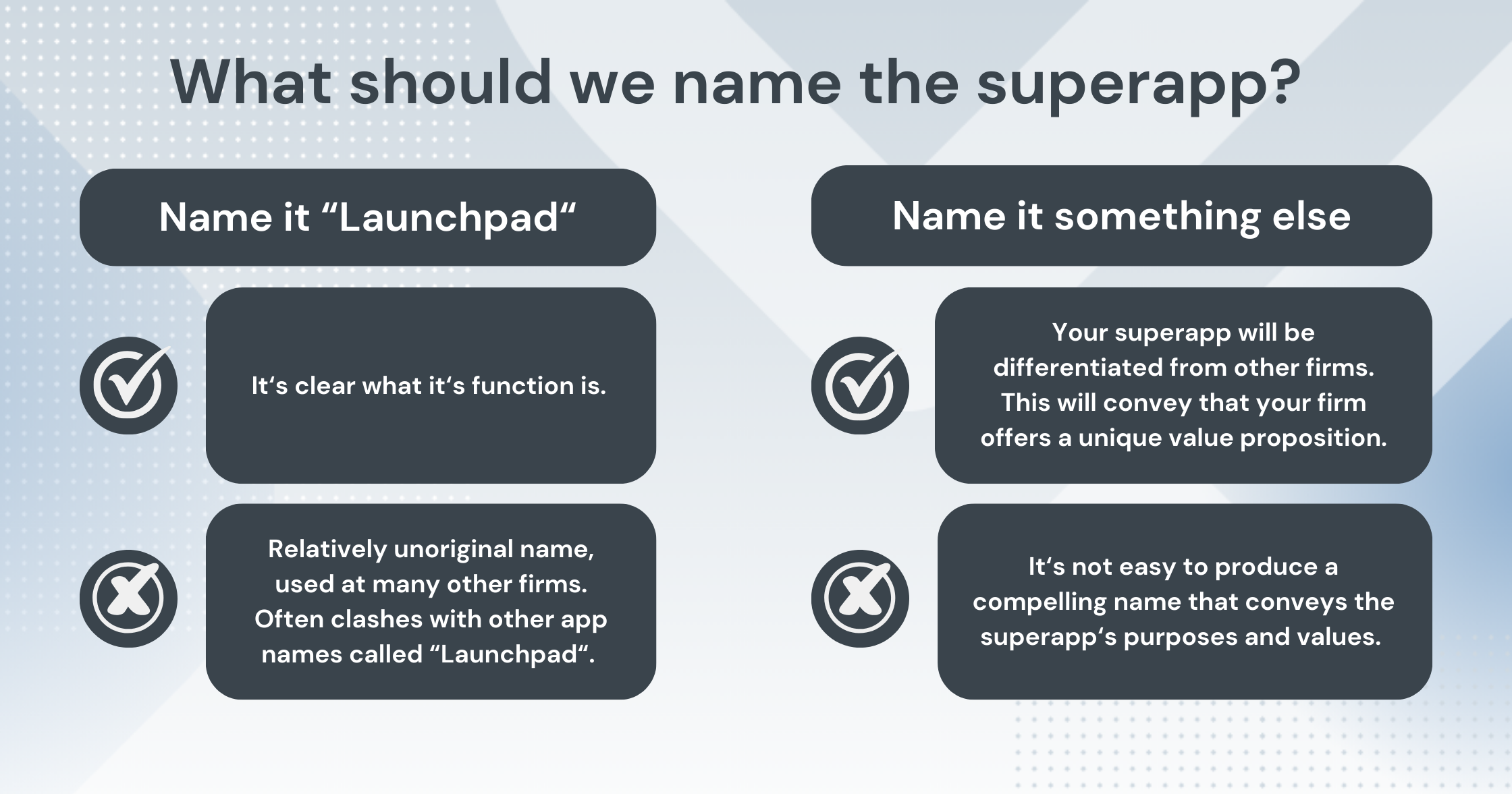 What should we name the super app?